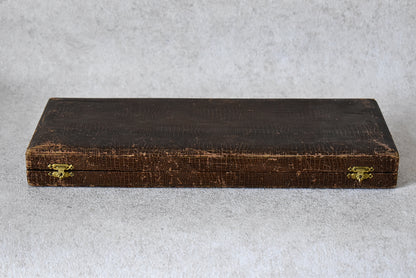 French Silver Lamb Carving Set, E.B. Cira 1890s
