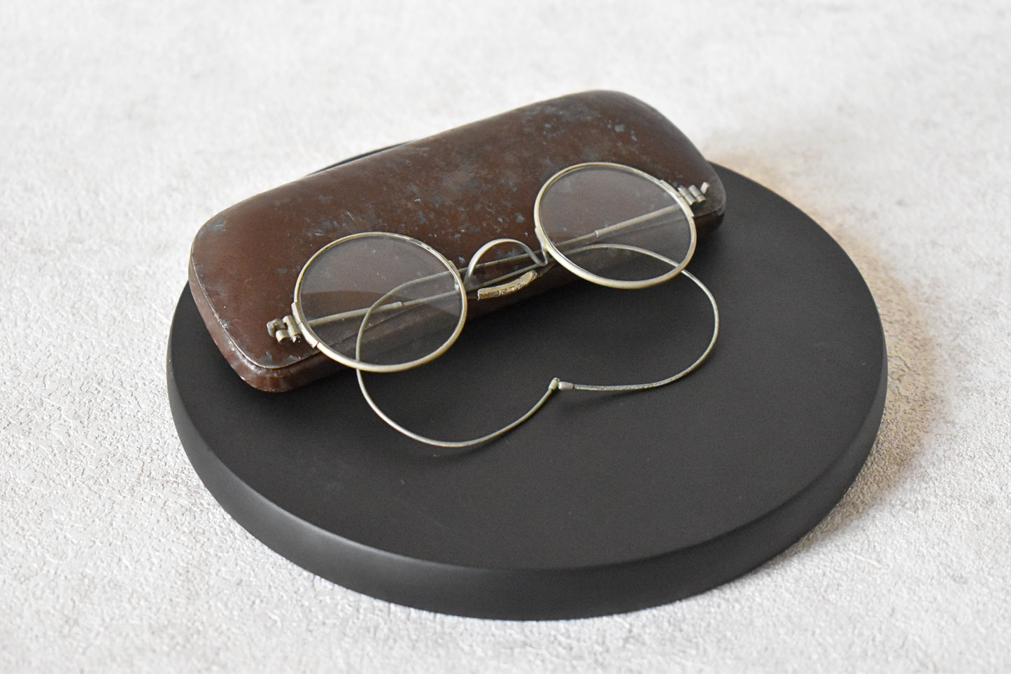 Antique Wire-Frame Spectacles with Original Case