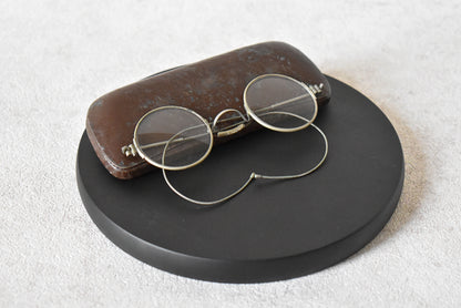 Antique Wire-Frame Spectacles with Original Case