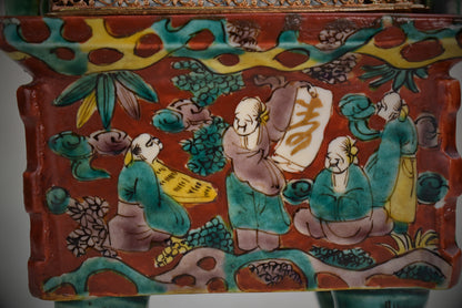 Japanese Meiji–Taishō Porcelain Incense Burner by Tsukimoto, c. 1890–1920