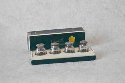 Christofle Sterling Silver Salt & Pepper Shakers (Set of 4, 1950s)