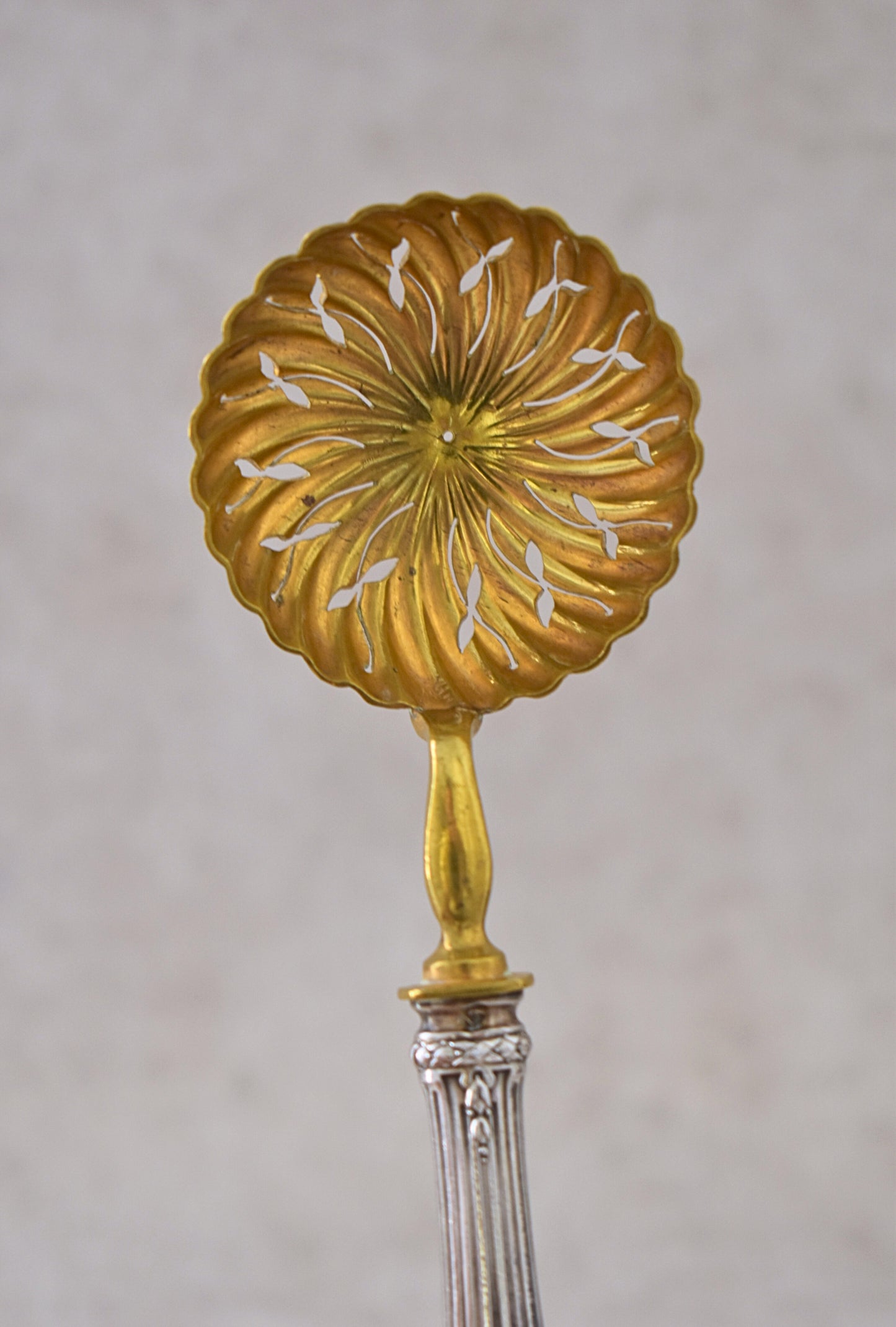 Elegant 19th Century Silver & Vermeil Sprinkler