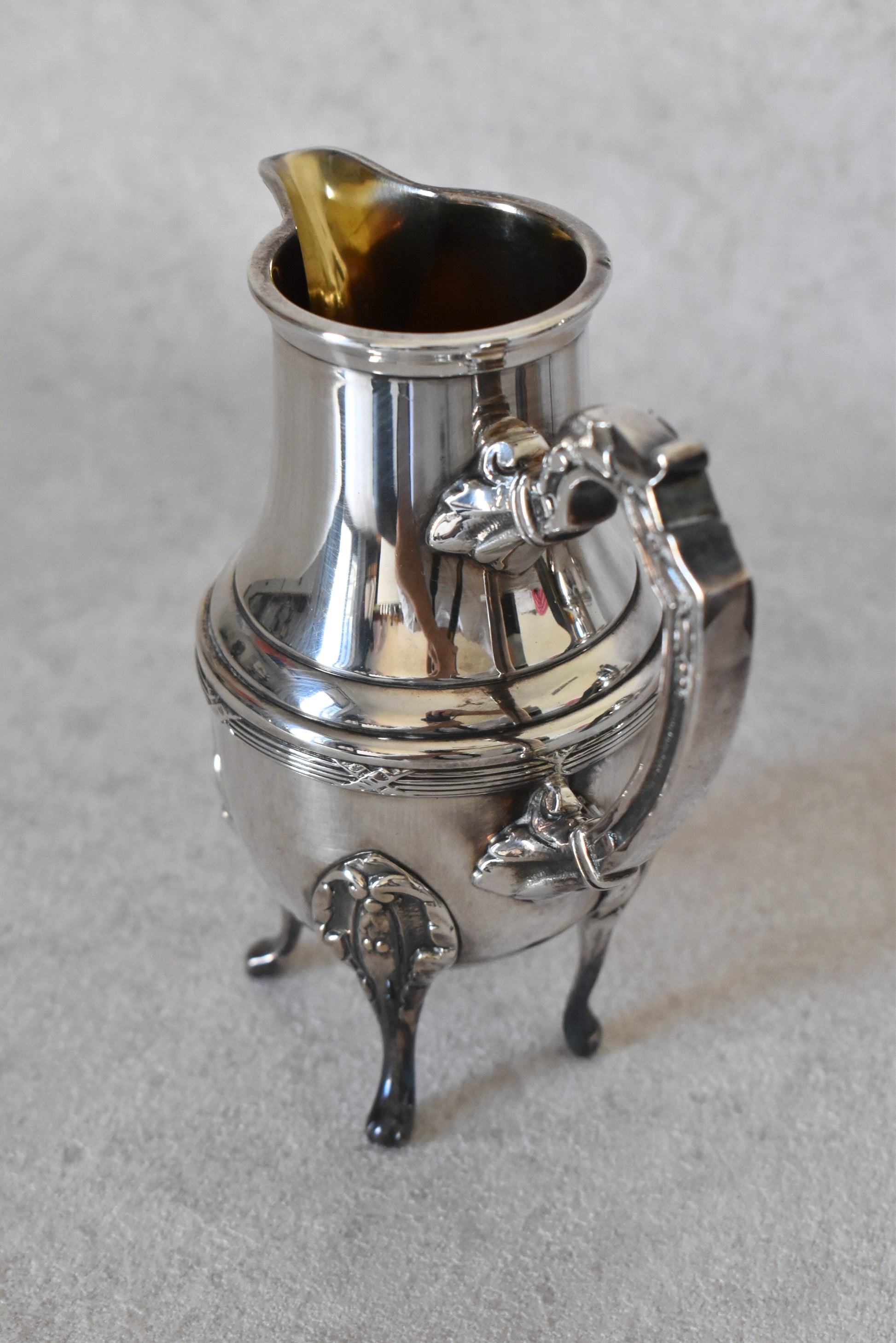 Reneka French Silver-Plated Teapot and Milk Jug Set
