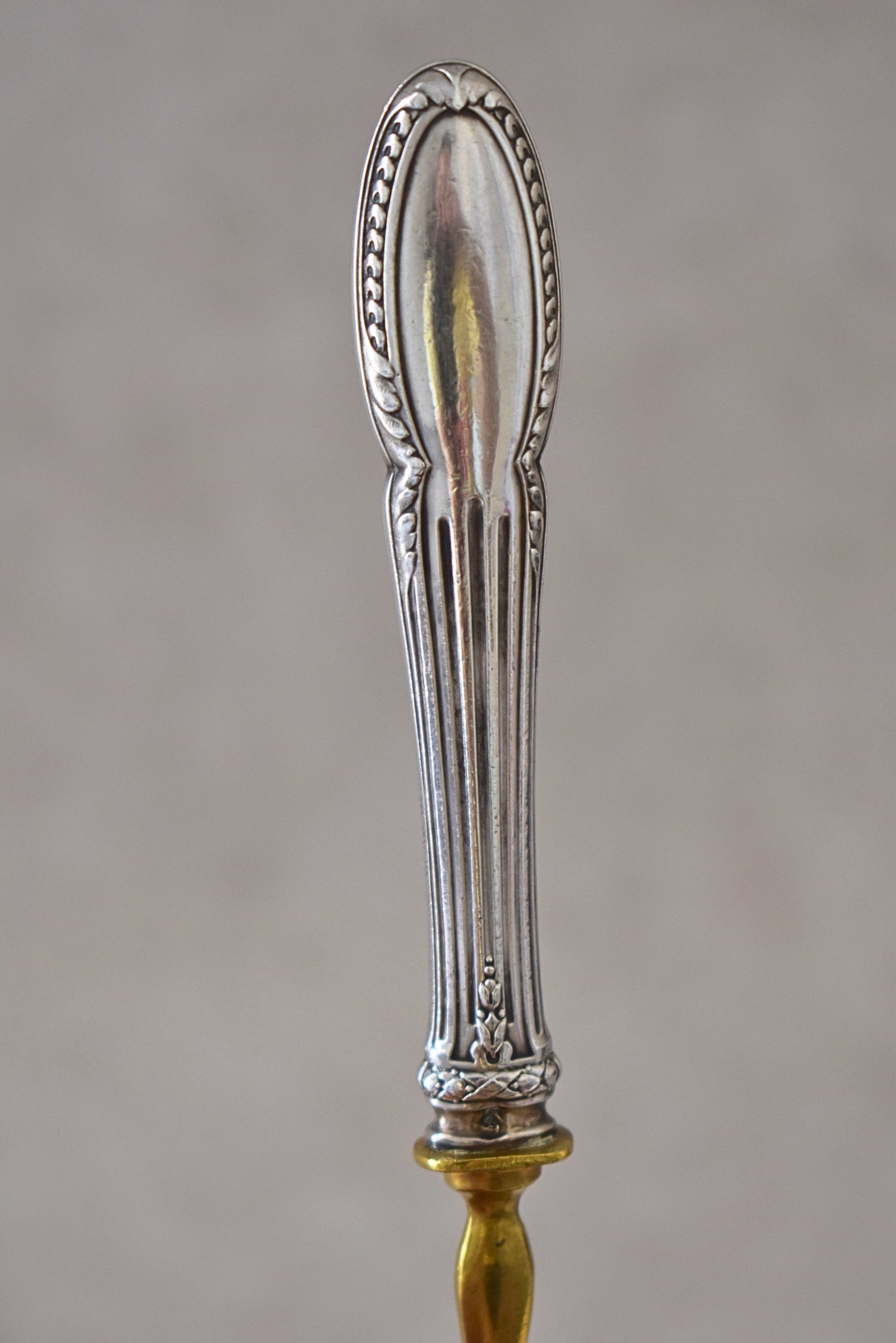 Elegant 19th Century Silver & Vermeil Sprinkler