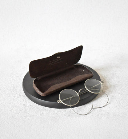 Antique Wire-Frame Spectacles with Original Case