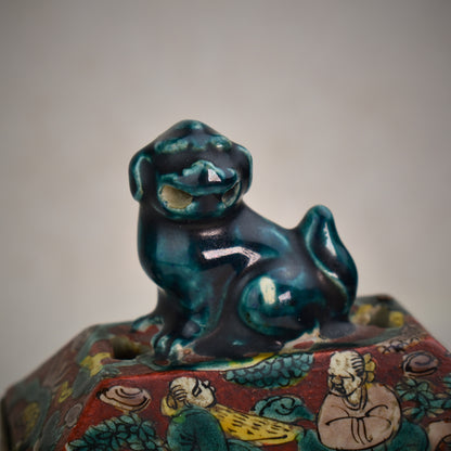 Japanese Meiji–Taishō Porcelain Incense Burner by Tsukimoto, c. 1890–1920