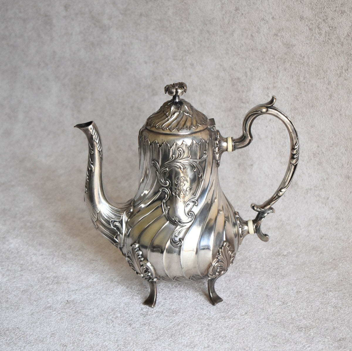 French Gallia/Christofle Silver-Plated Teapot, Early 20th Century