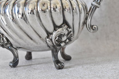Antique Victor Saglier Silver-Plated Teapot, France – 1850s