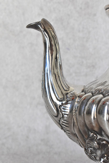 Antique Victor Saglier Silver-Plated Teapot, France – 1850s