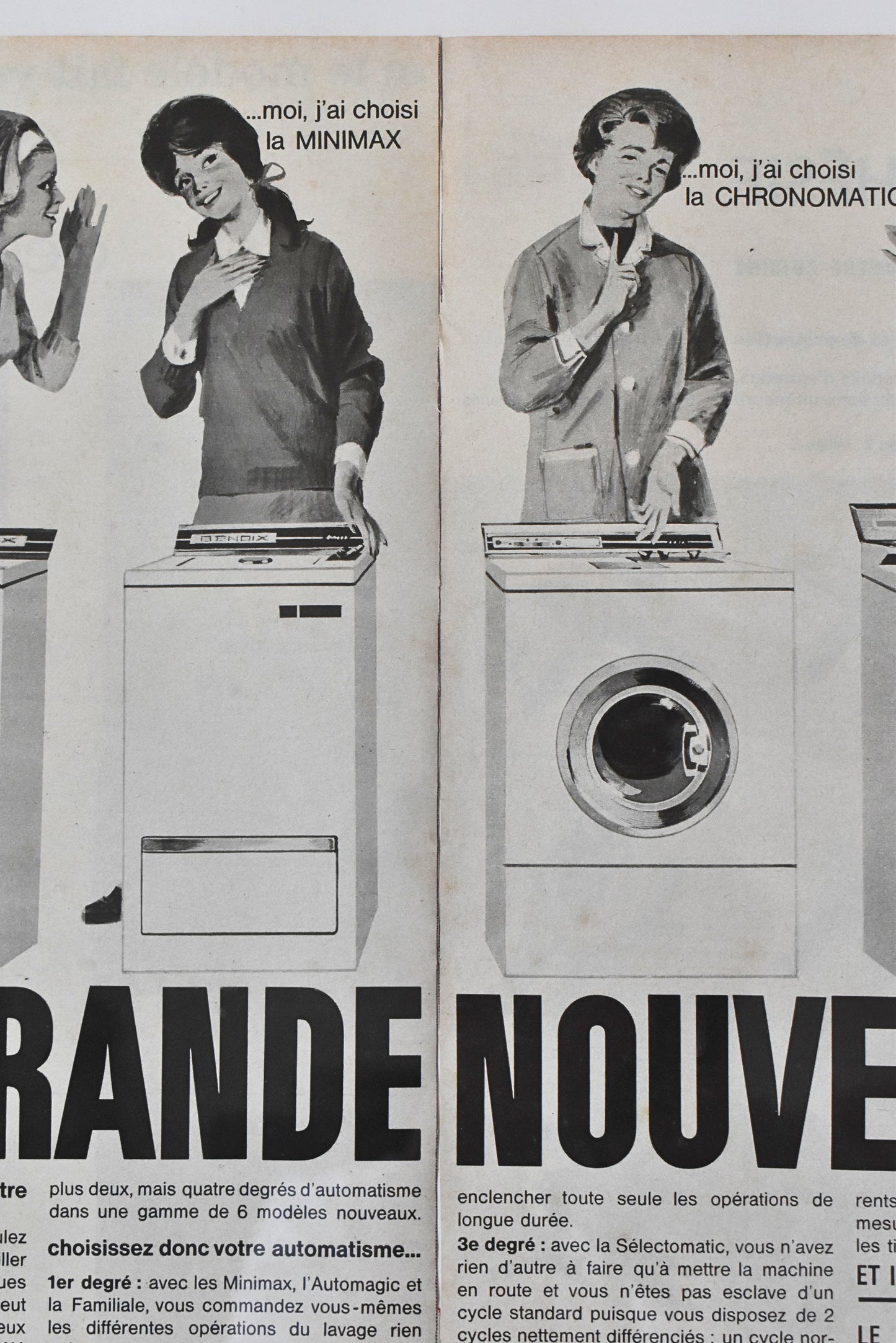 964 Bendix Washing Machine Advertising Poster