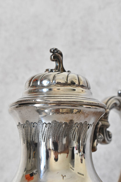 Antique Victor Saglier Silver-Plated Teapot, France – 1850s
