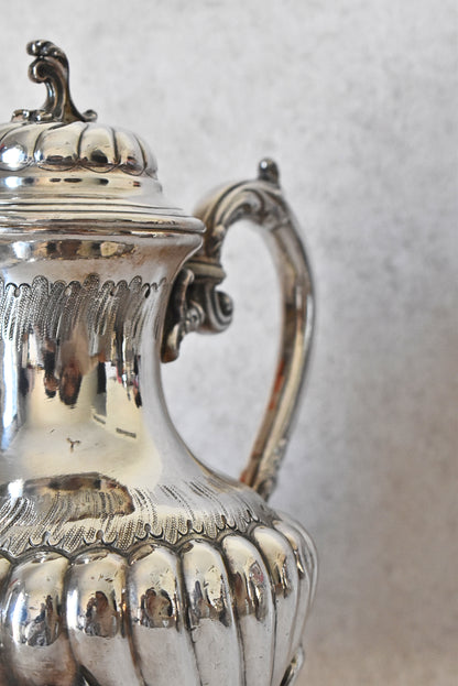 Antique Victor Saglier Silver-Plated Teapot, France – 1850s