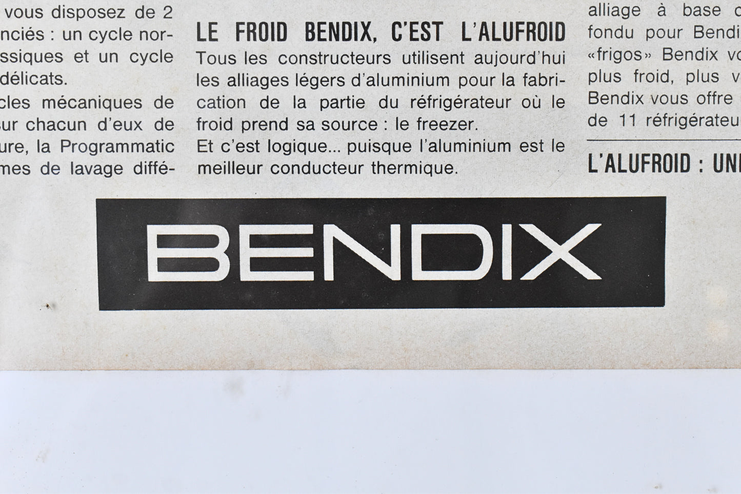964 Bendix Washing Machine Advertising Poster