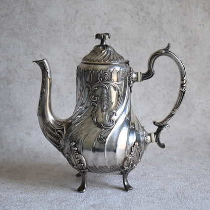 French Gallia/Christofle Silver-Plated Teapot, Early 20th Century