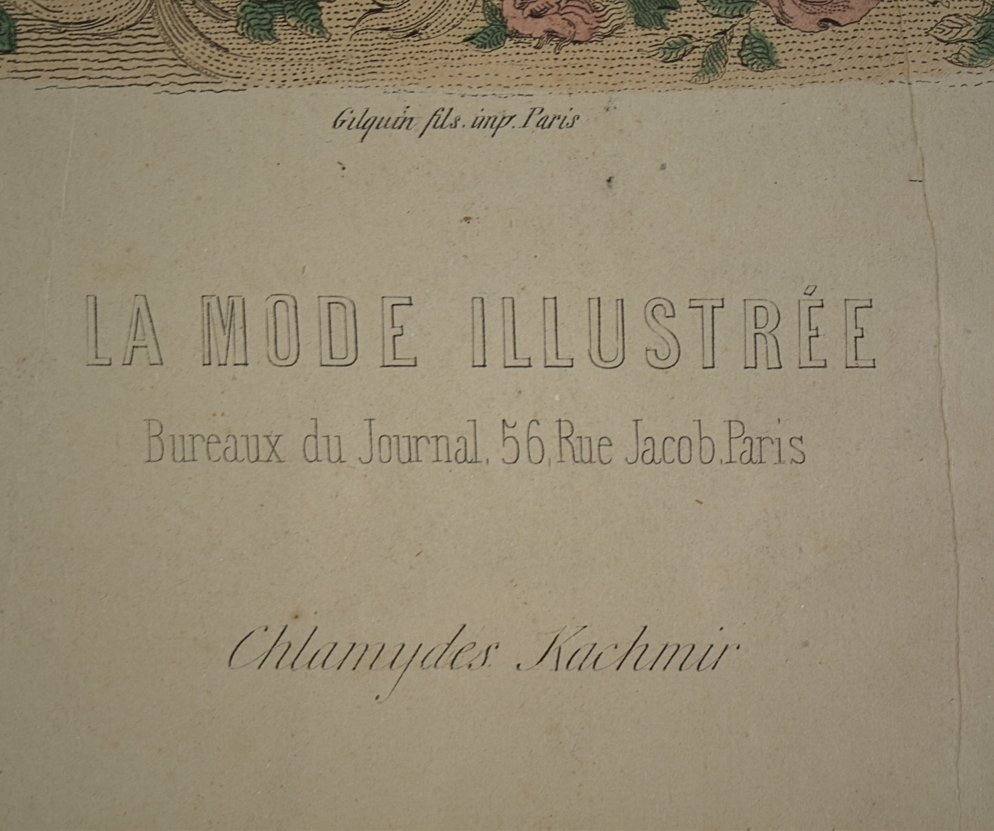 Pair of French La Mode Illustrée Fashion Plates, 1868