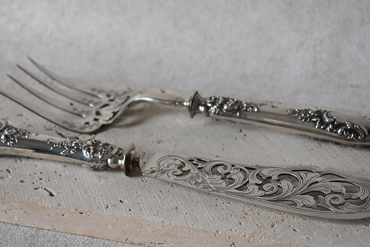 French Silver Serving Set by Henri Gabert, Circa 1880s