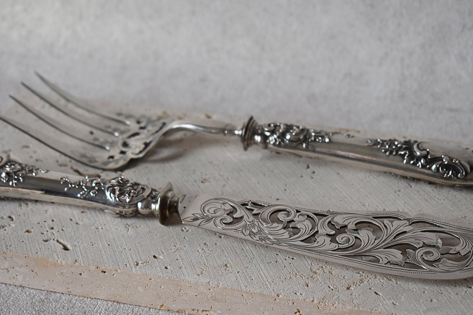 French Silver Serving Set by Henri Gabert, Circa 1880s