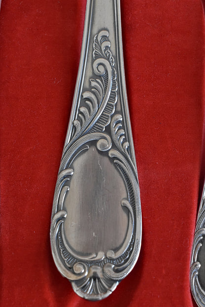 Vintage German Silver-Plated Serving Cutlery Canteen
