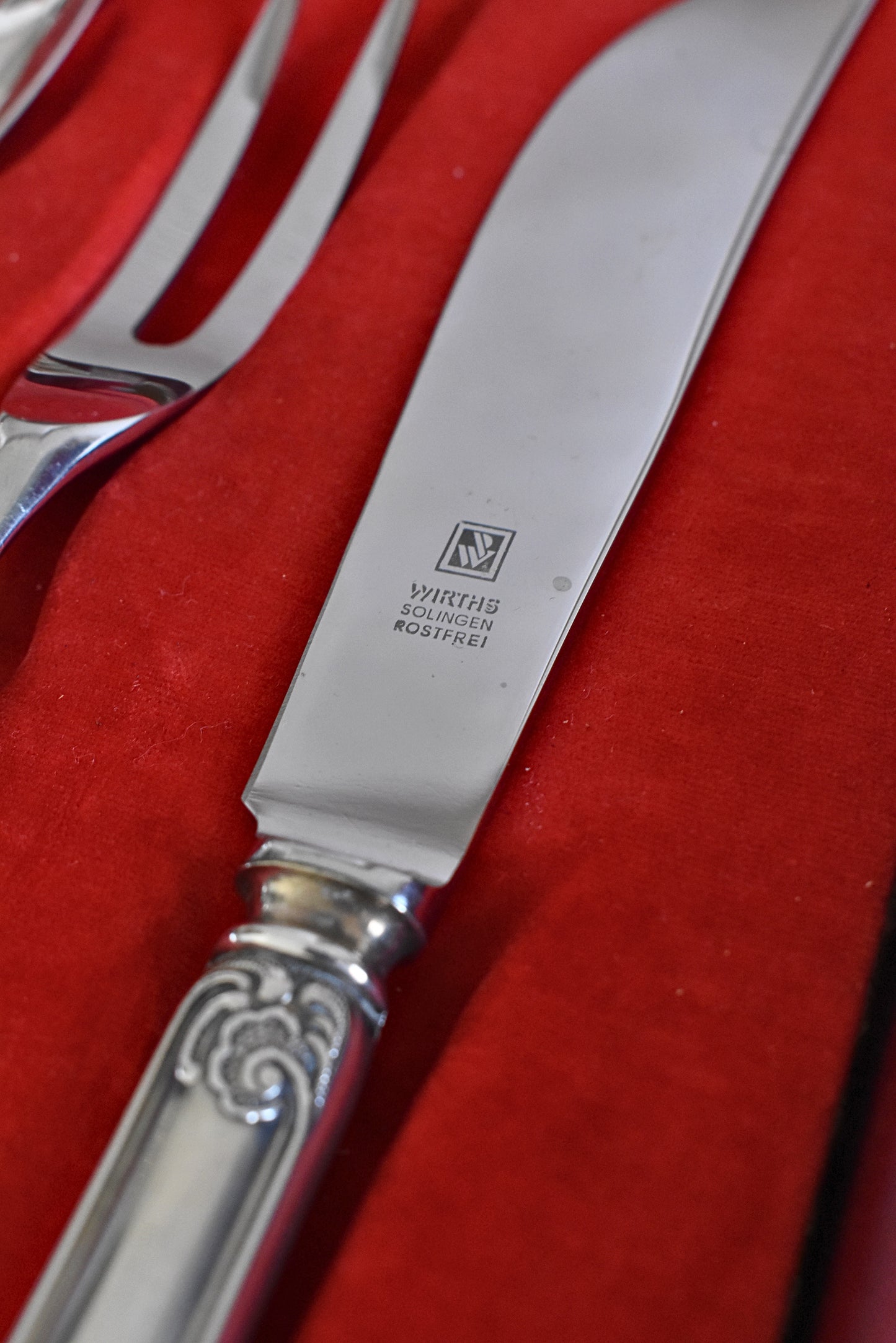 Vintage German Silver-Plated Serving Cutlery Canteen
