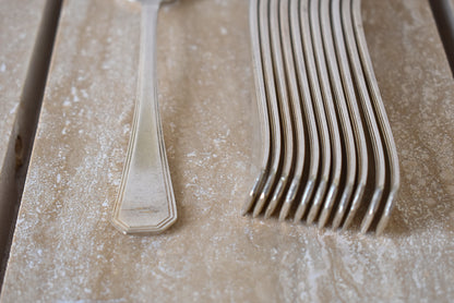 Set of 12 Christofle Silver-Plated Spoons