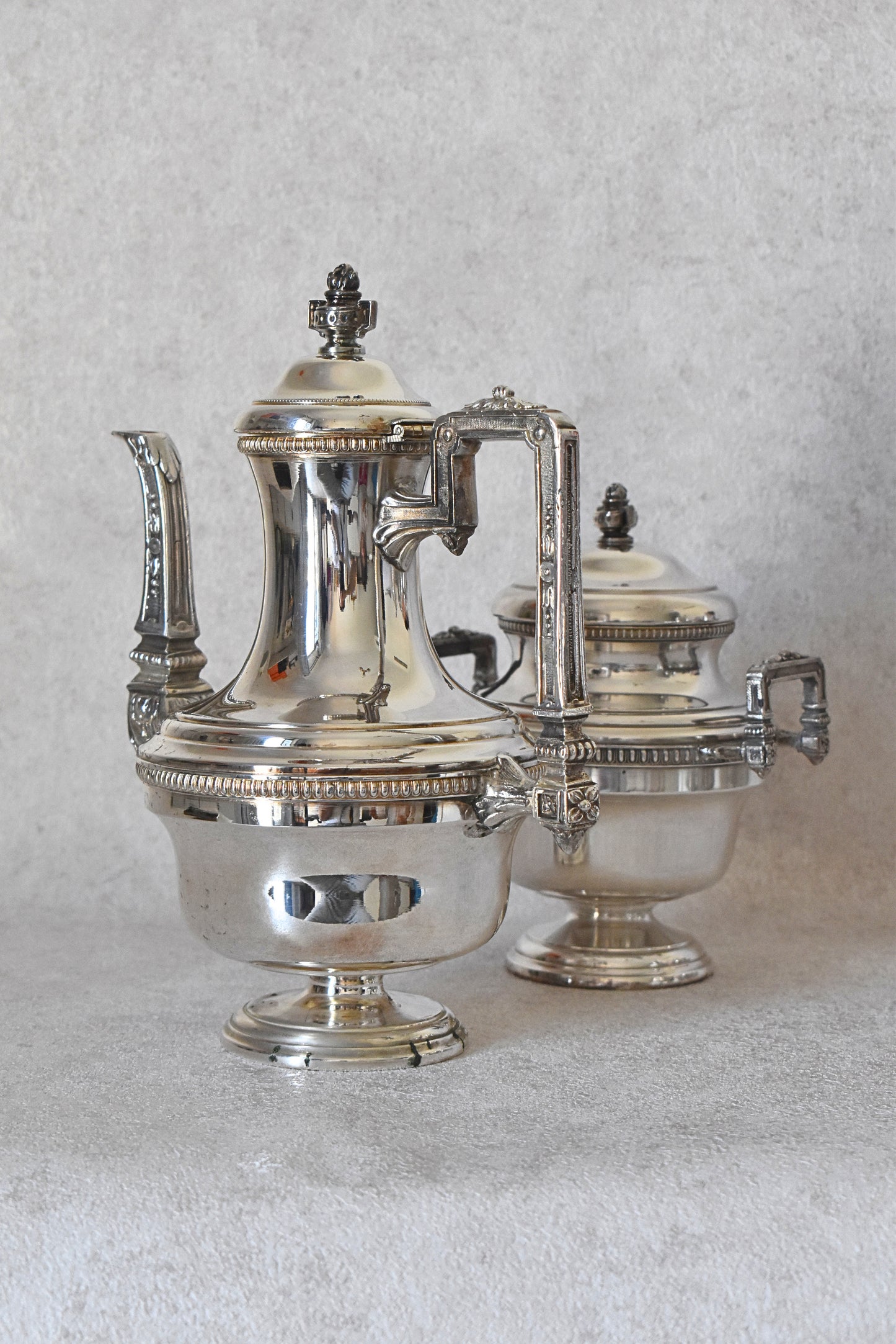Antique French Silver-Plated Coffee Service Early 20th Century