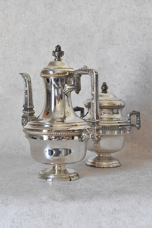 Antique French Silver-Plated Coffee Service Early 20th Century