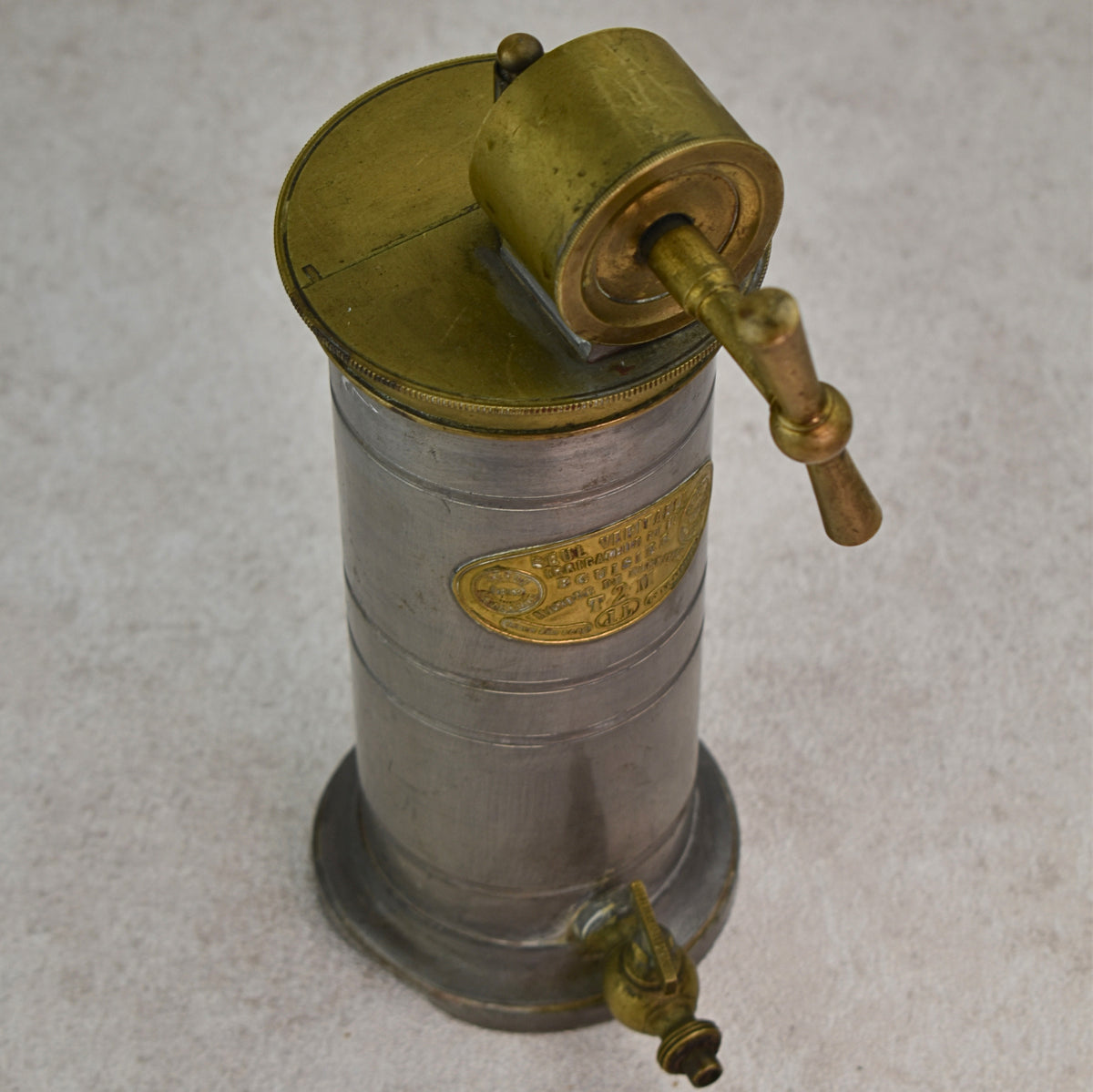 Antique French Dr. Eguisier Medical Irrigator, Late 19th Century