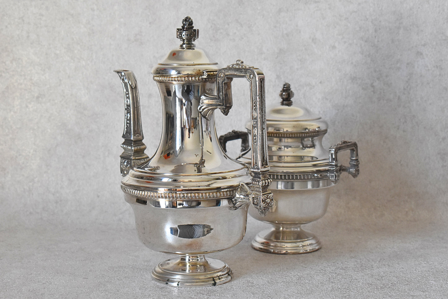 Antique French Silver-Plated Coffee Service Early 20th Century