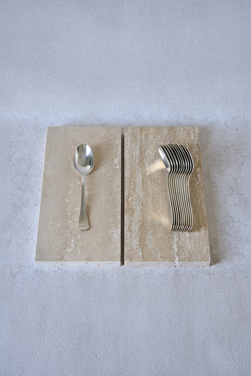 Set of 12 Christofle Silver-Plated Spoons