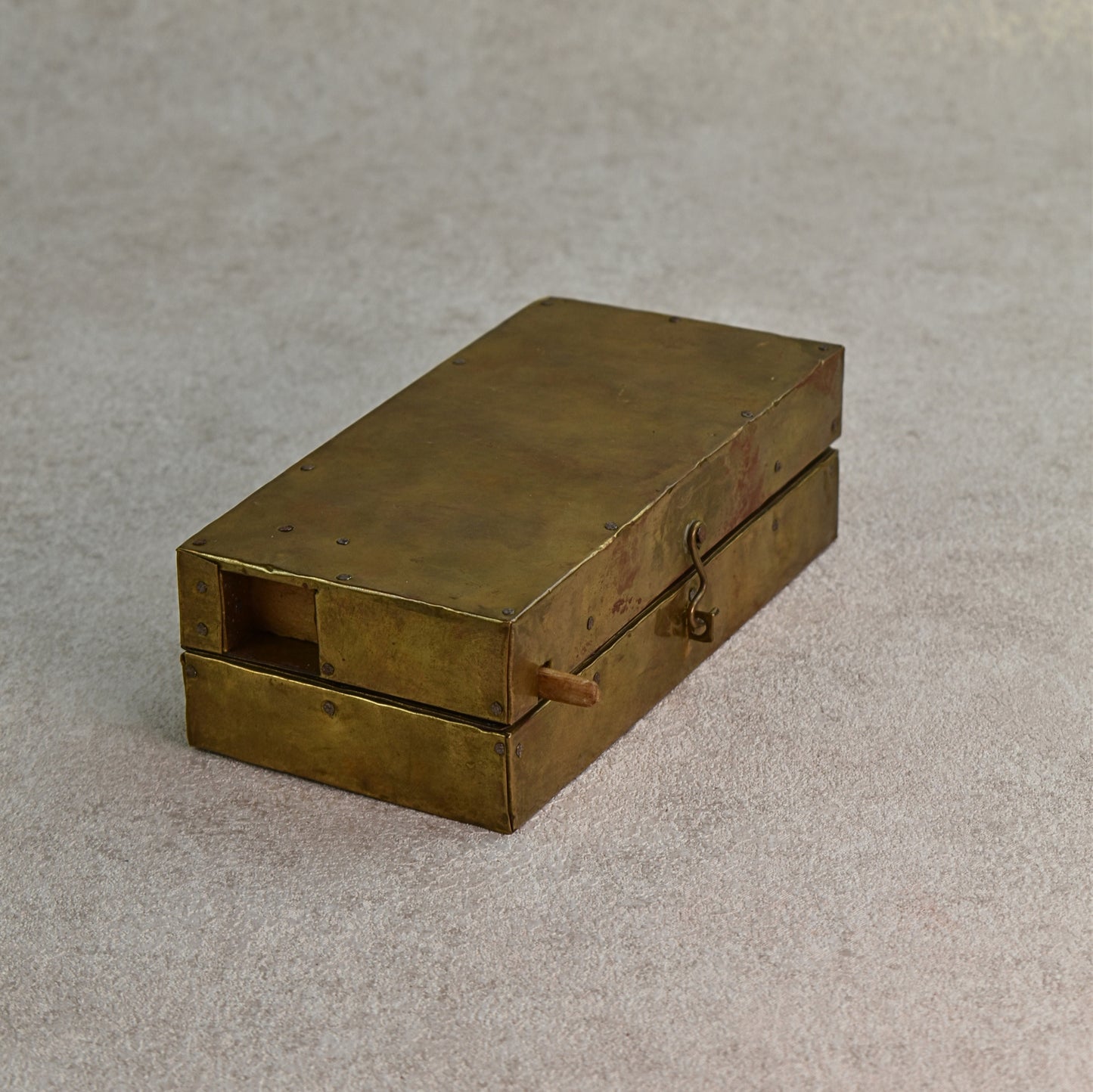 Nepalese Brass Bagh Chal Folding Game Board, Kathmandu