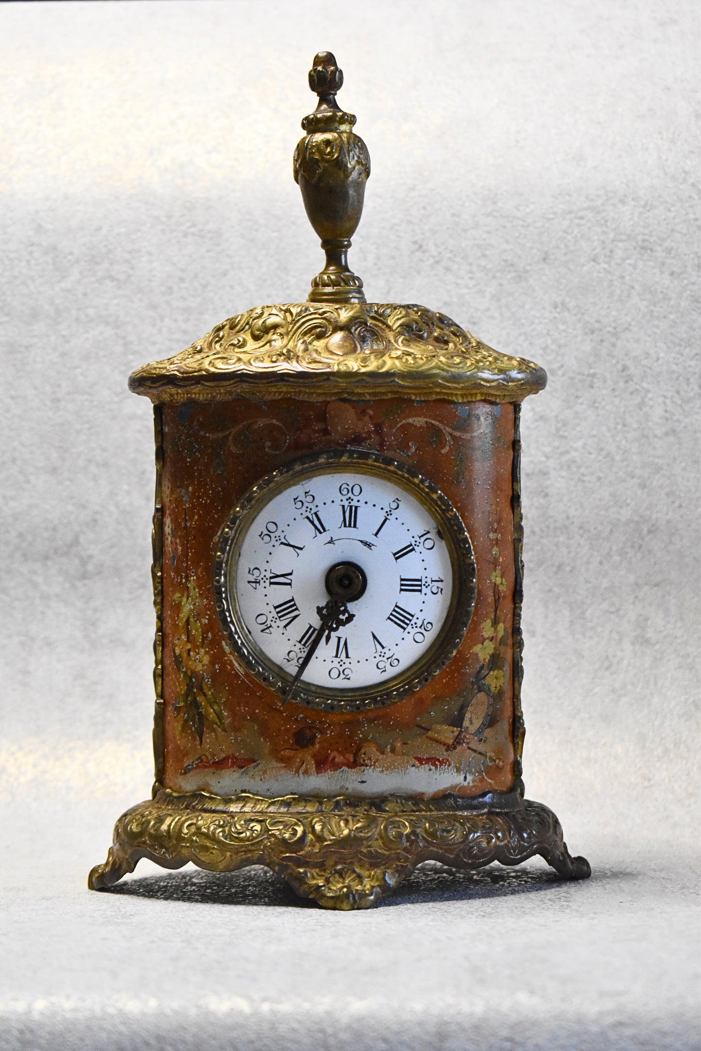 Napoleon III Era Table Clock with Angel Motif – by Japy Frères