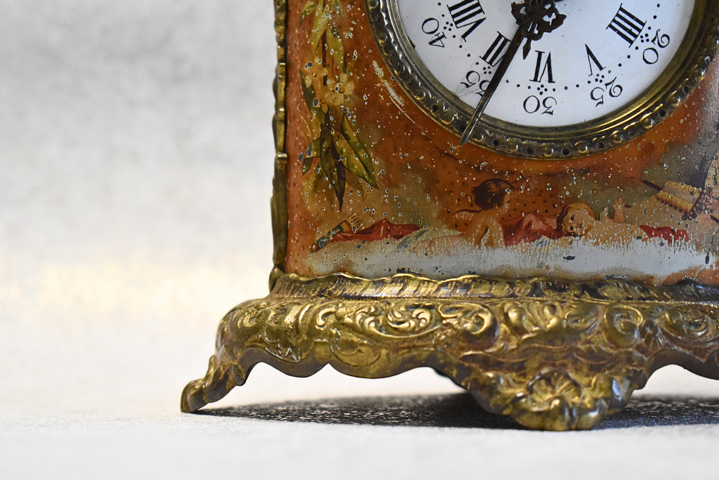 Napoleon III Era Table Clock with Angel Motif – by Japy Frères