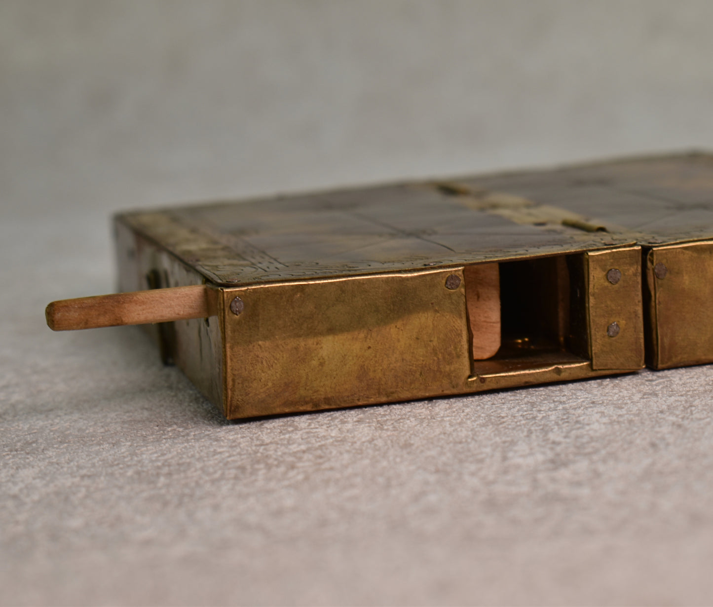 Nepalese Brass Bagh Chal Folding Game Board, Kathmandu