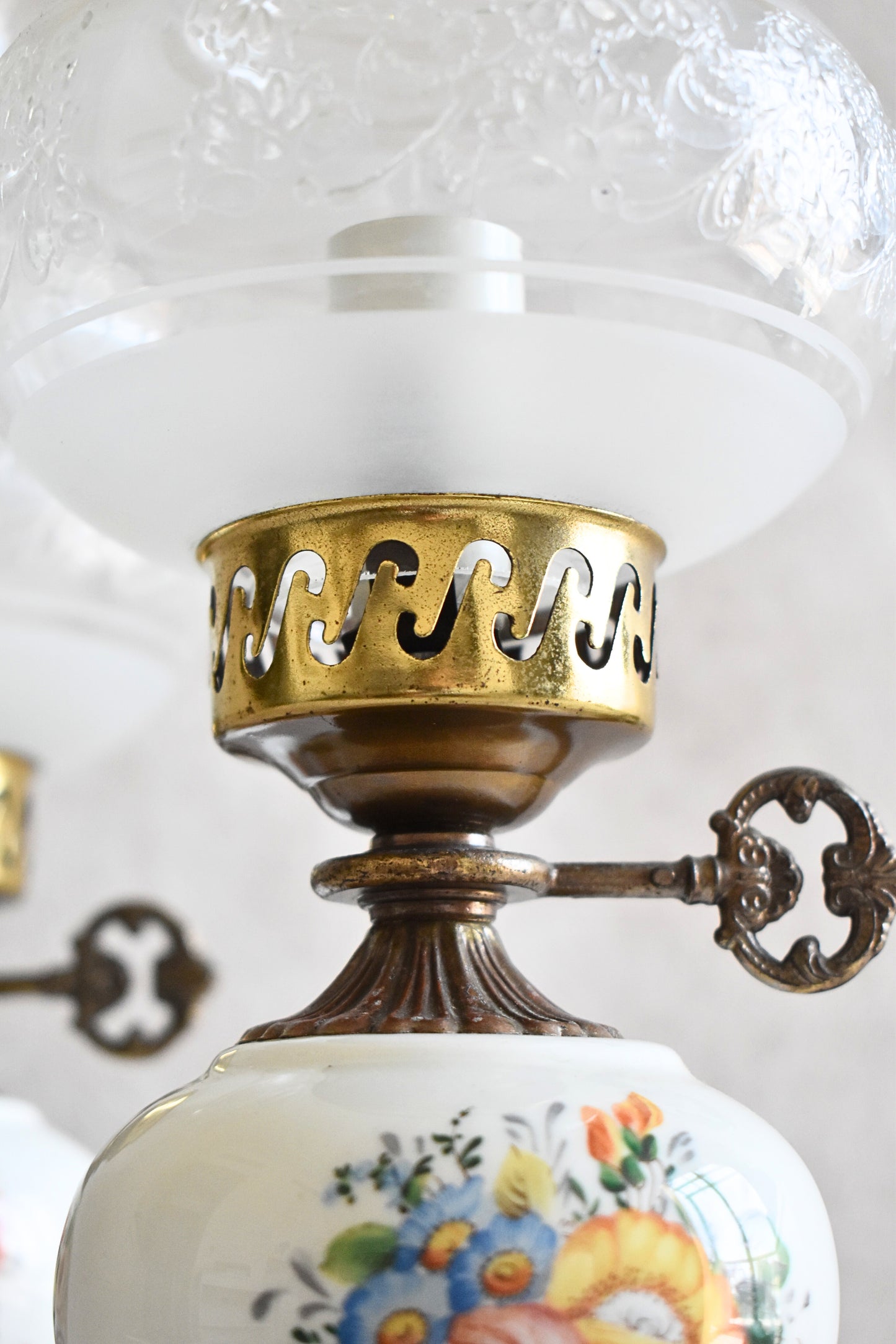 Pair of Vintage Limoges Electric Table Lamps - France 1970s