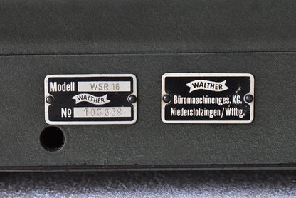 Walther WSR 16 Mechanical Calculator, Germany 1950–1960