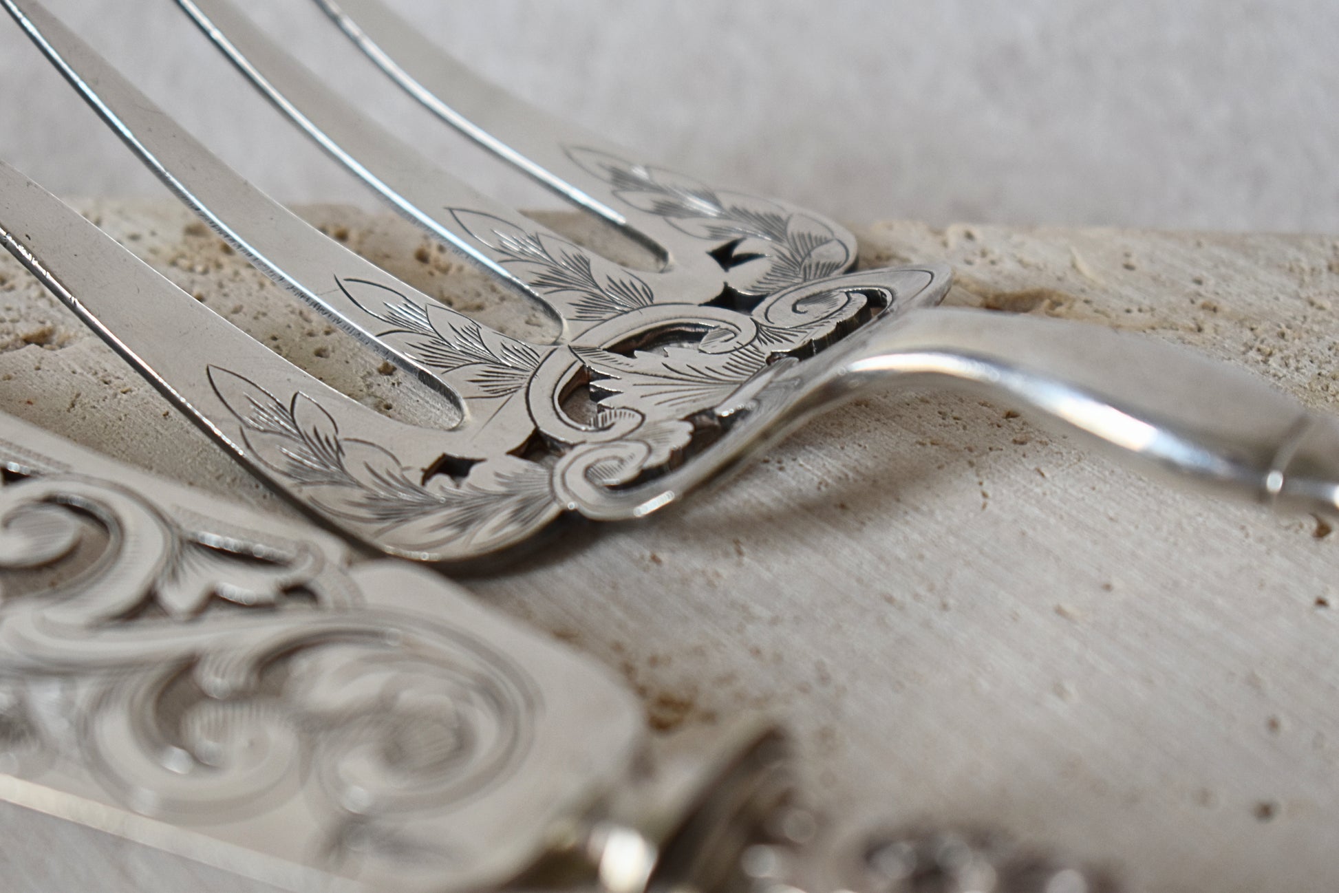 French Silver Serving Set by Henri Gabert, Circa 1880s