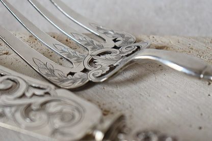 French Silver Serving Set by Henri Gabert, Circa 1880s
