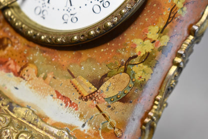 Napoleon III Era Table Clock with Angel Motif – by Japy Frères