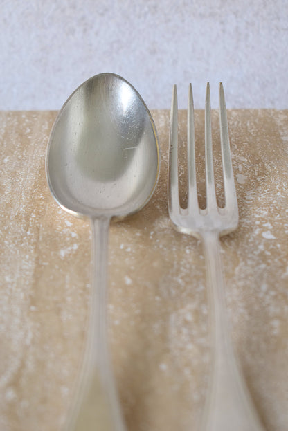 French Ercuis Silver-Plated Flatware Set of 4