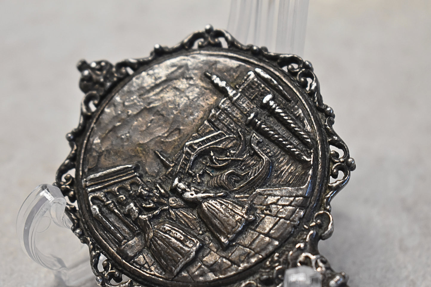 Ornate Venetian Hand Mirror, 1940s–1950s