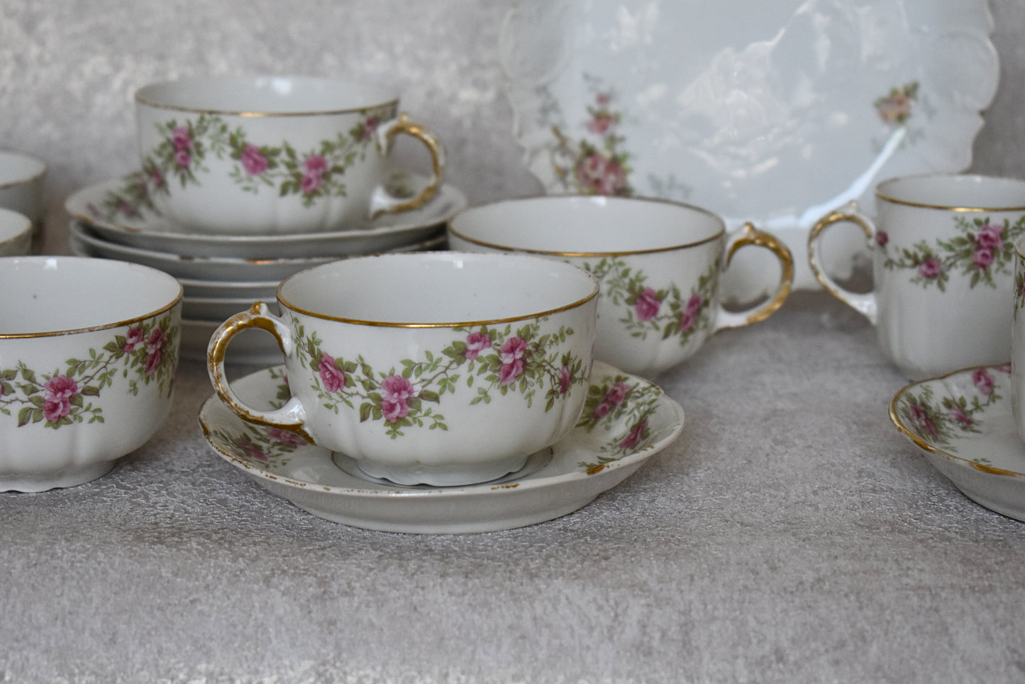 Limoges Porcelain Tea and Coffee Set – France, 1900–1920