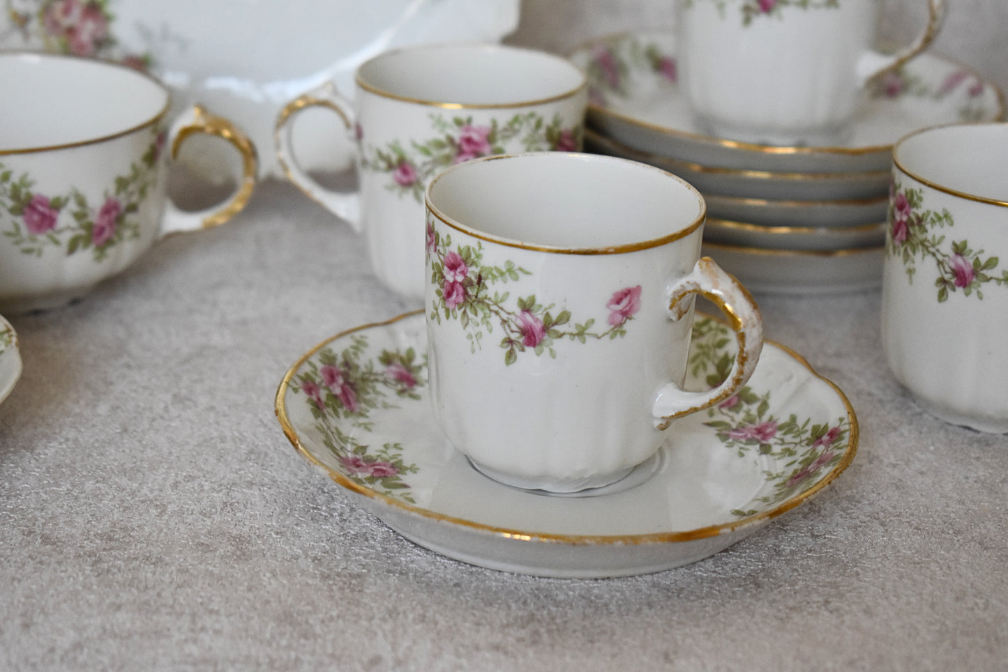 Limoges Porcelain Tea and Coffee Set – France, 1900–1920