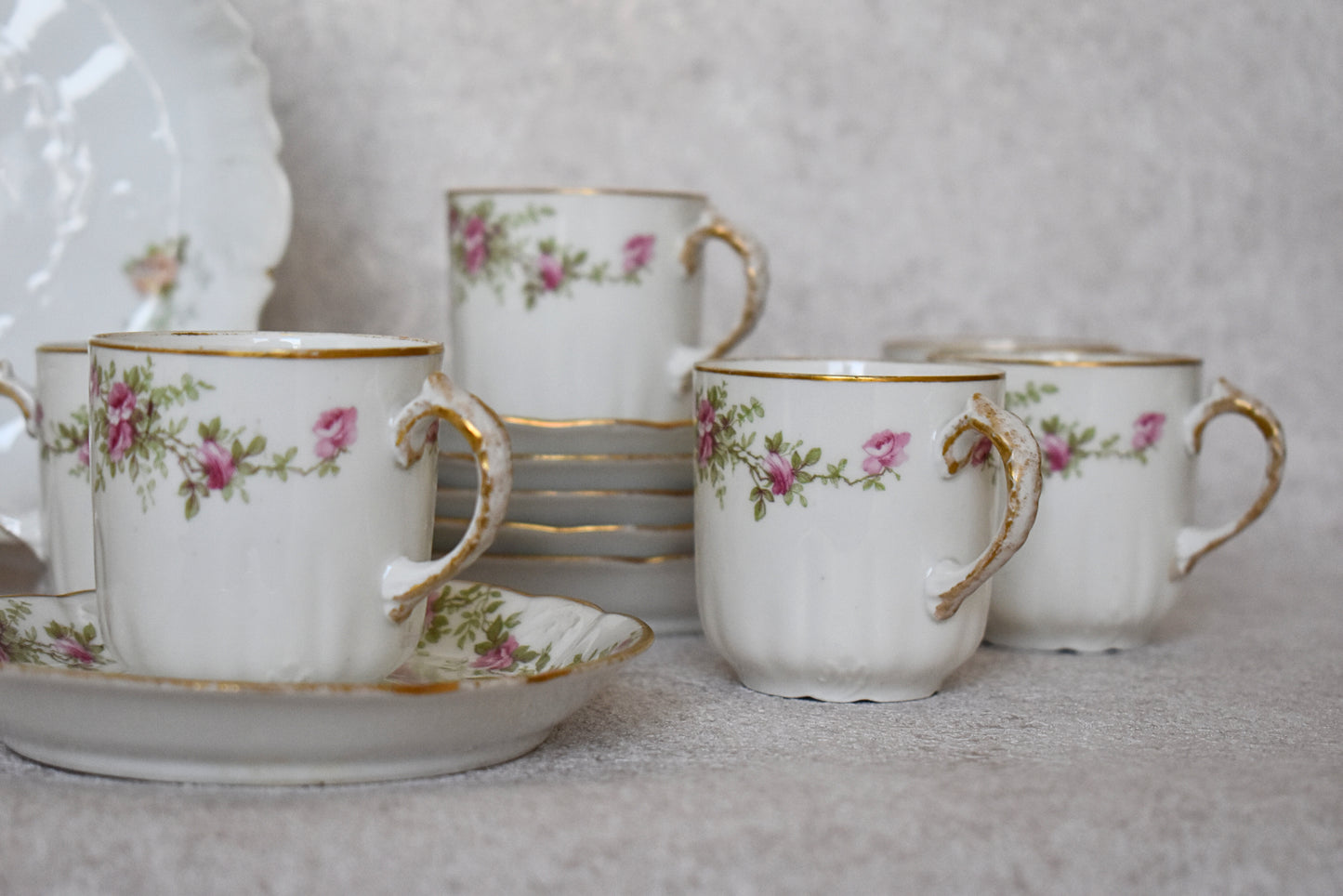 Limoges Porcelain Tea and Coffee Set – France, 1900–1920