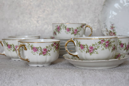 Limoges Porcelain Tea and Coffee Set – France, 1900–1920