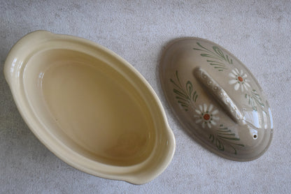 French Covered Casserole Dish, Alsace 1970s–1980s
