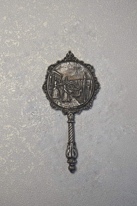 Ornate Venetian Hand Mirror, 1940s–1950s