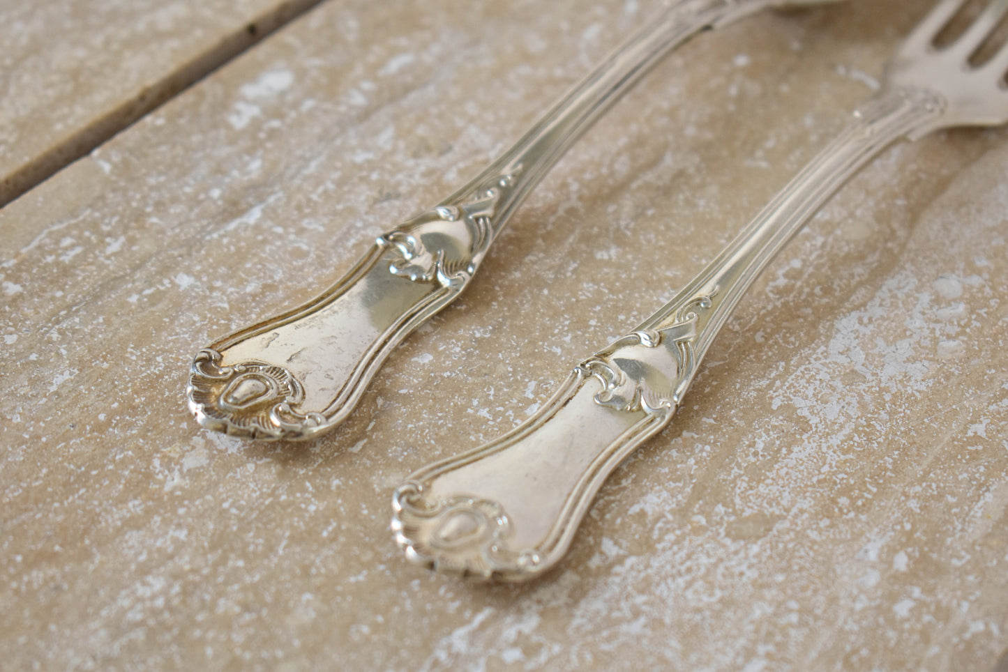 Antique French Solid Silver Flatware Set of 4