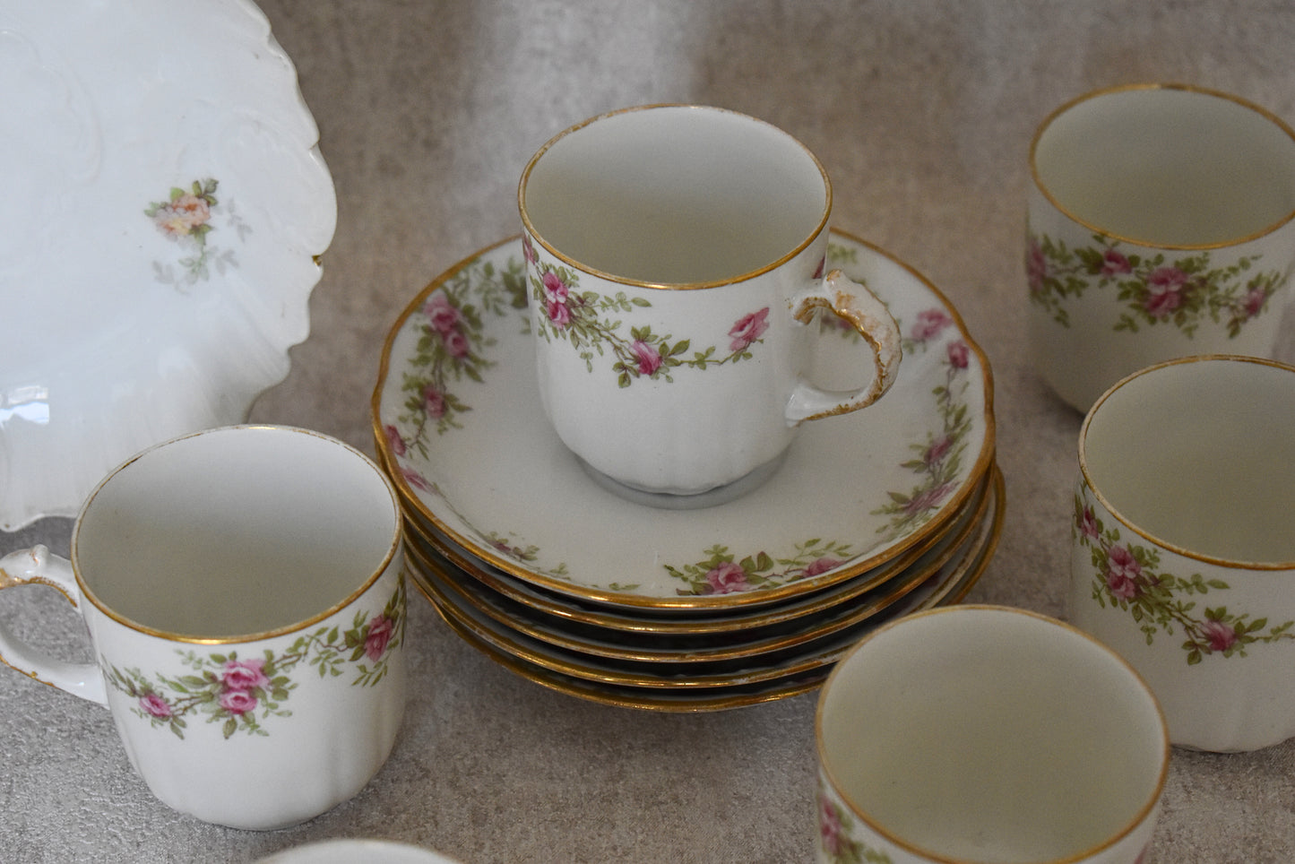 Limoges Porcelain Tea and Coffee Set – France, 1900–1920