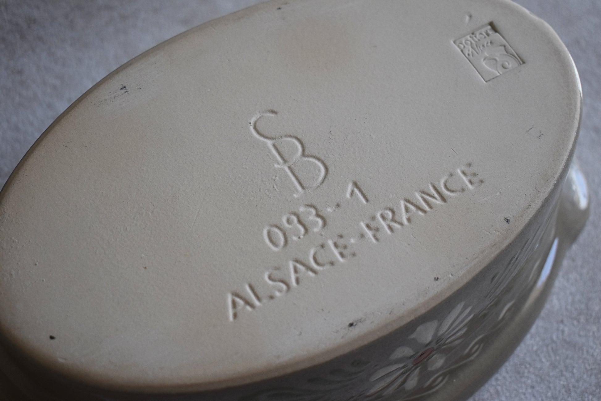 French Covered Casserole Dish, Alsace 1970s–1980s