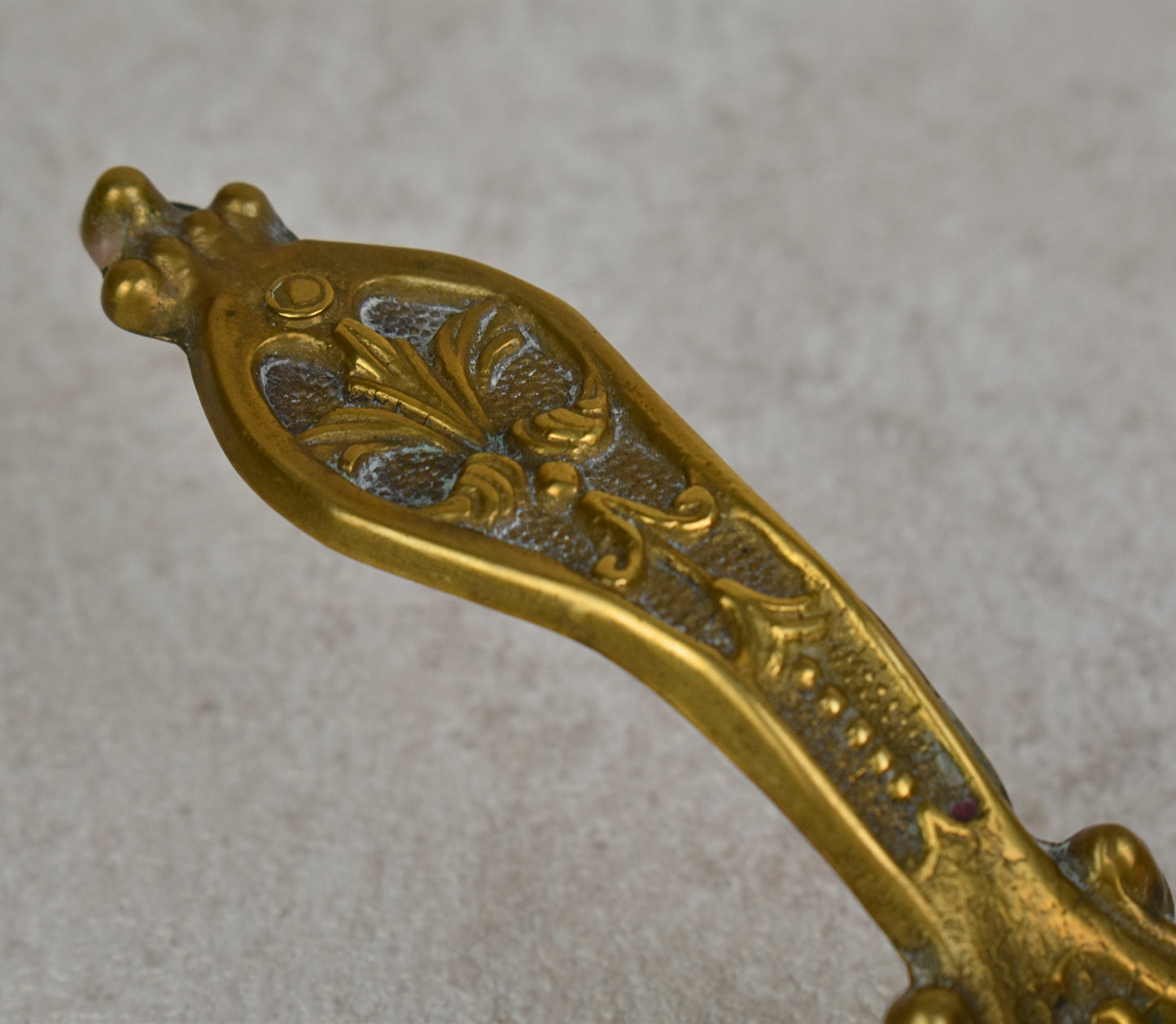 Vintage Italian Brass Peacock Chamberstick Candle Holder